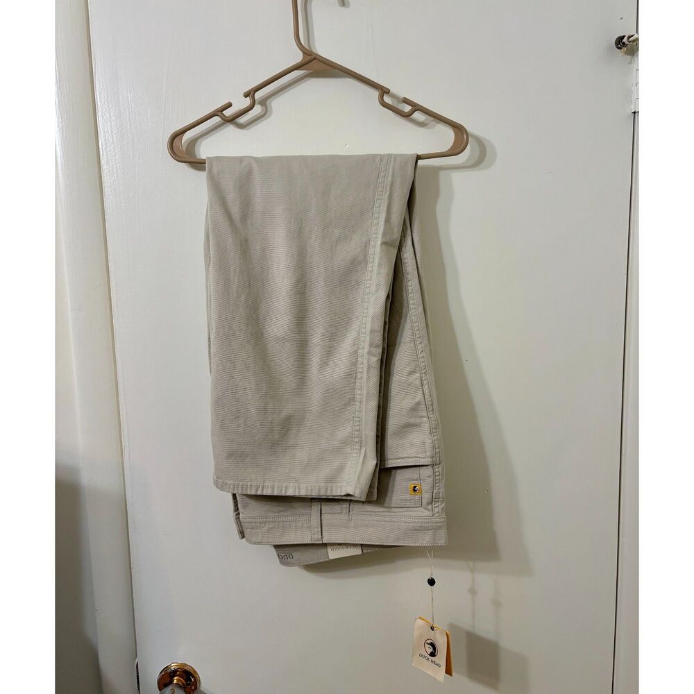 DUCK HEAD NWT Mens 44X30 Stone Colored Classic Chino